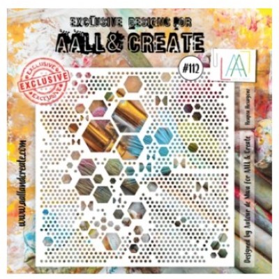AALL & CREATE - Stencil «Heapza Hexagonz» #112